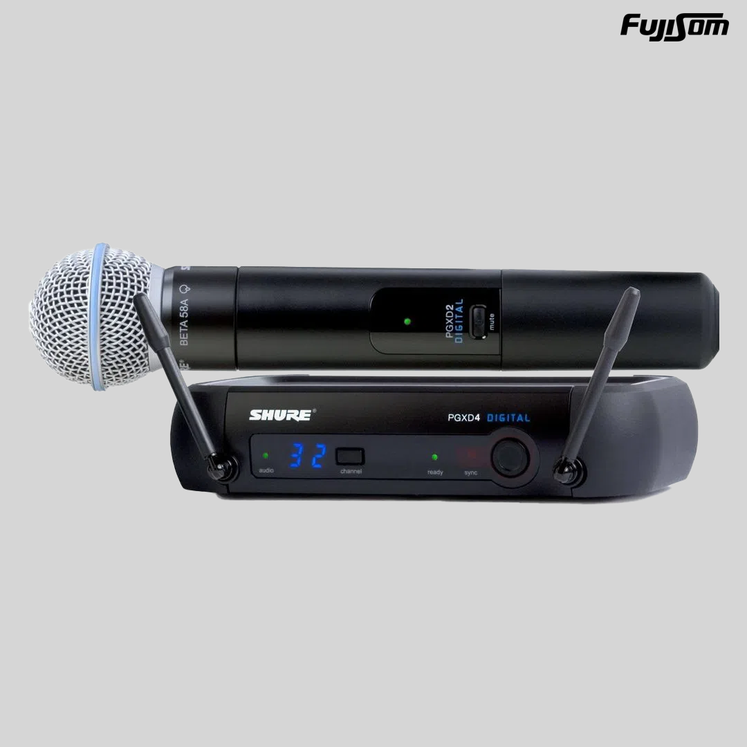 MICROFONE SHURE SEM FIO PGXD 24 SM 58 DIGITAL FUJISOM