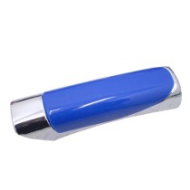 Capa Manopla Freio Mao Azul/Cromada