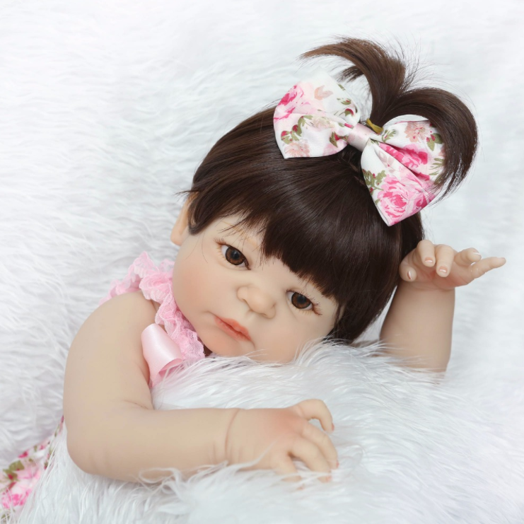Bebe Reborn Realista Toda De Silicone 48cm