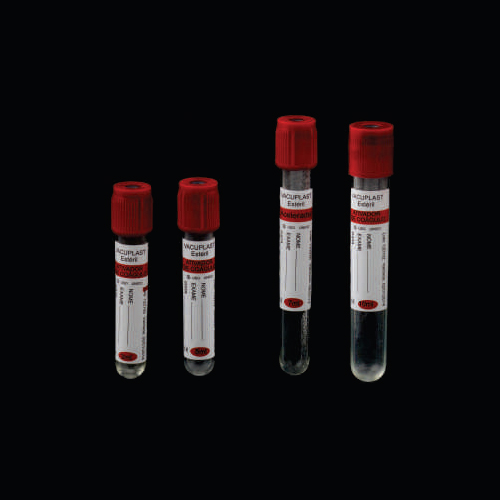 TUBO PARA COLETA DE SANGUE A VÁCUO COM ATIVADOR DE COAGULO