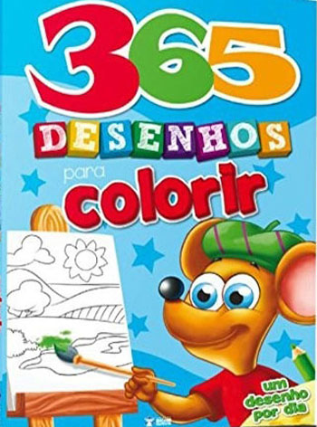 Livro 365 desenhos para colorir princesas disney