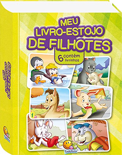 Meu livro estojo de filhotes - Box com 6 livrinhos cartonados