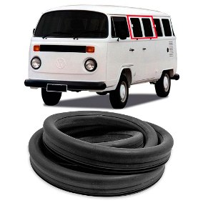 Borracha Janela Lateral Fixa Kombi 1200/1500 Clipper Jahu/Metalsystem