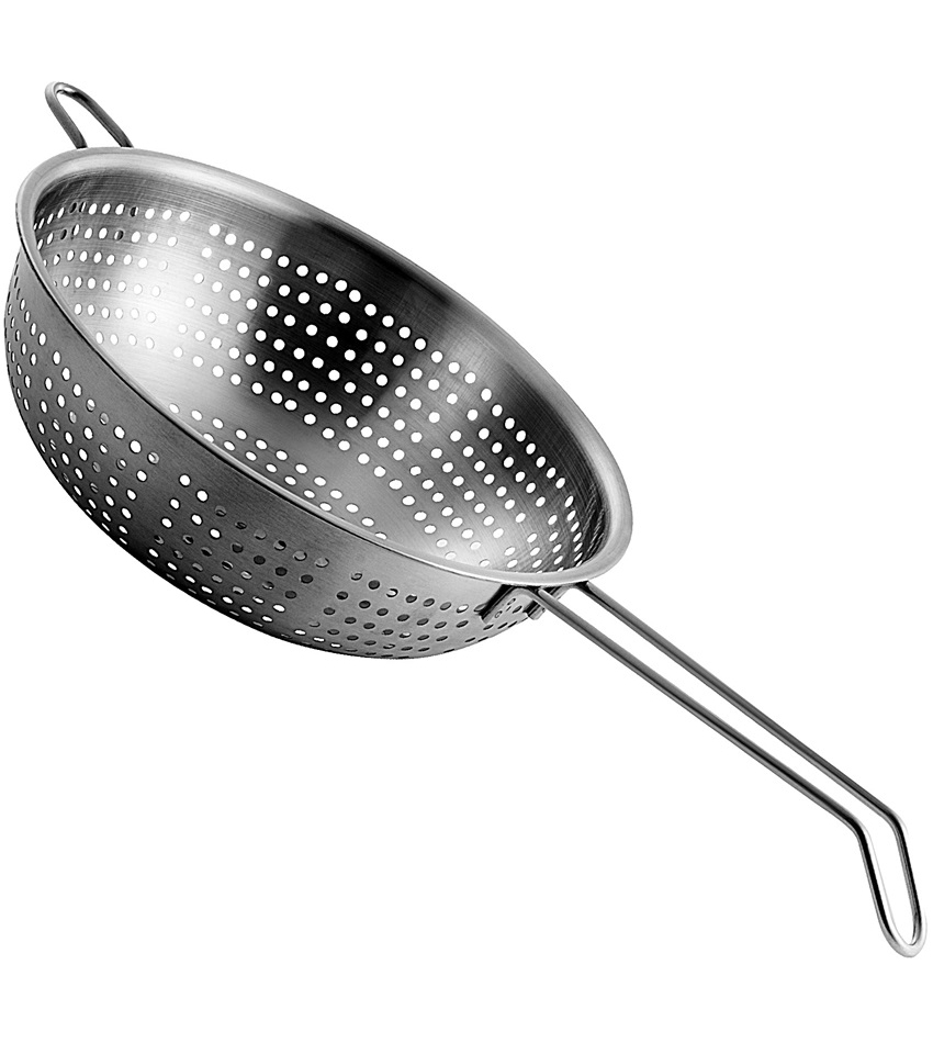 Escorredor Multiuso para Macarrão, Massas, Arroz em Inox 20cm Diametro