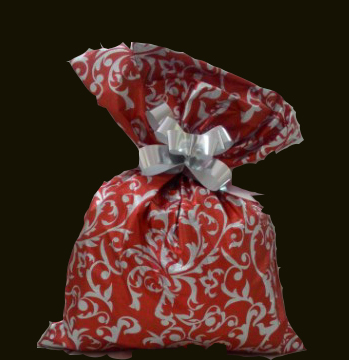 Saco soft touch - arabesco vermelho: 30x44 c/ 50 un