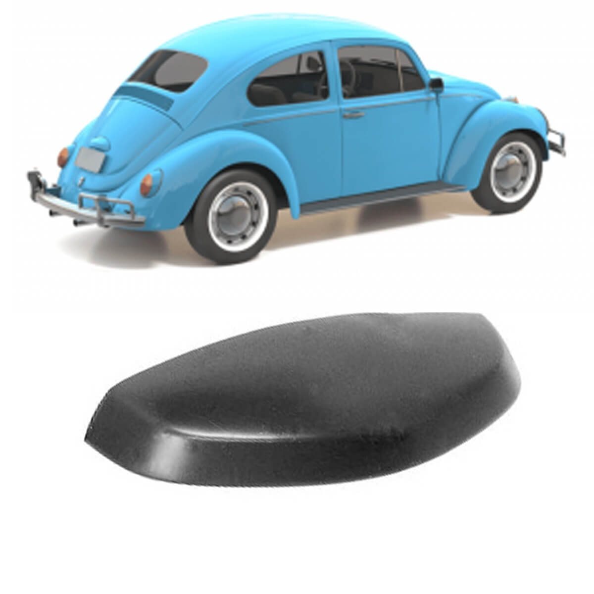 Carcaça Lanterna Placa Fusca a Partir 1971 (Bone)