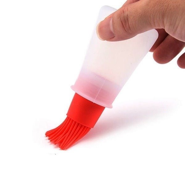 Pincel de Silicone para Untar Formas, Panelas e Alimentos - Vermelho