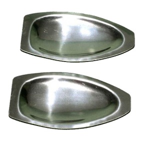 Concha Maçaneta Externa Fusca Ate 1977 Aço Inox (Par) 