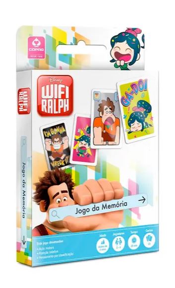Jogo da memória: Wifi Ralph - Copag