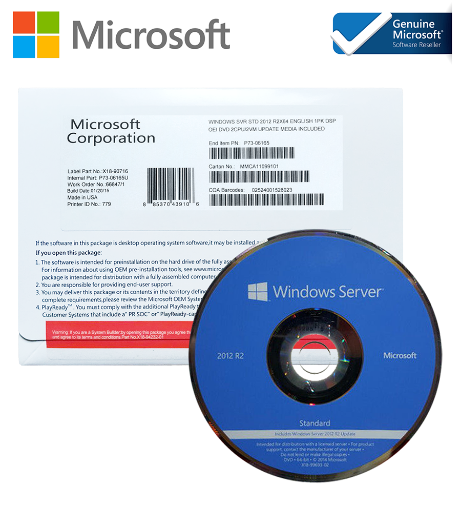 Microsoft Windows Server Standard 2012 R2 Box OEM
