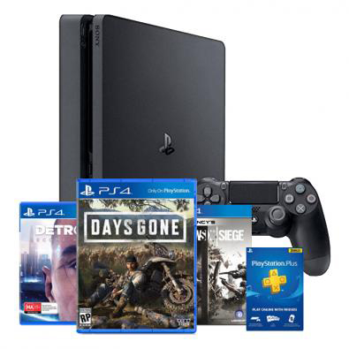 Playstation 4 Slim 1 TB + 2 DUAL SHOCK 4 + PS Plus 90 Days