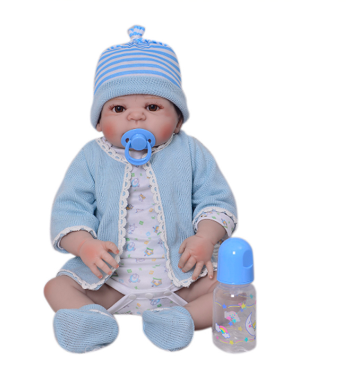 Bebe Reborn Inteira De Silicone Menino Pode Dar Banho