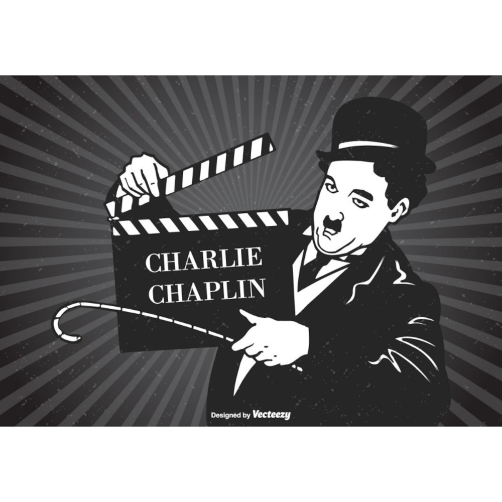 Placa Decorativa Retro - Vintage - Charlie Chaplin - Carisma