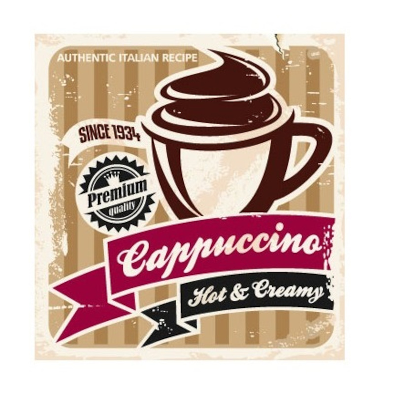 Placa Decorativa Retro - Vintage - Cappuccino - Carisma