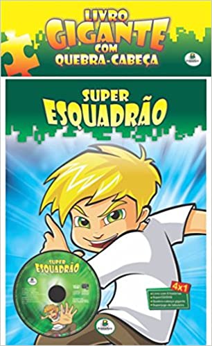 Livro gigante com quebra-cabeça - Super Esquadrão