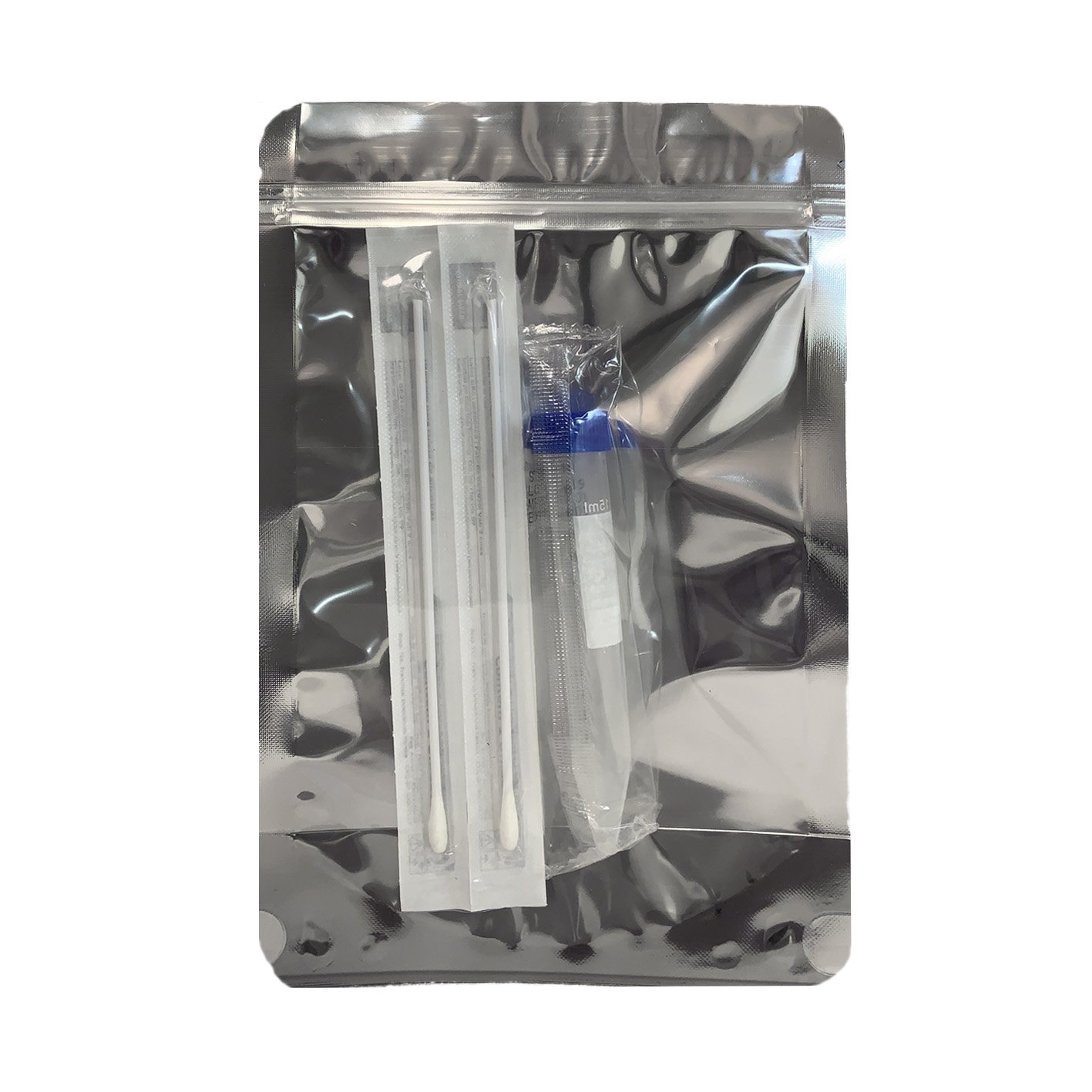 Kit Para Coleta Rt-pcr / 2 Swab Rayon E 1 Tubo Seco