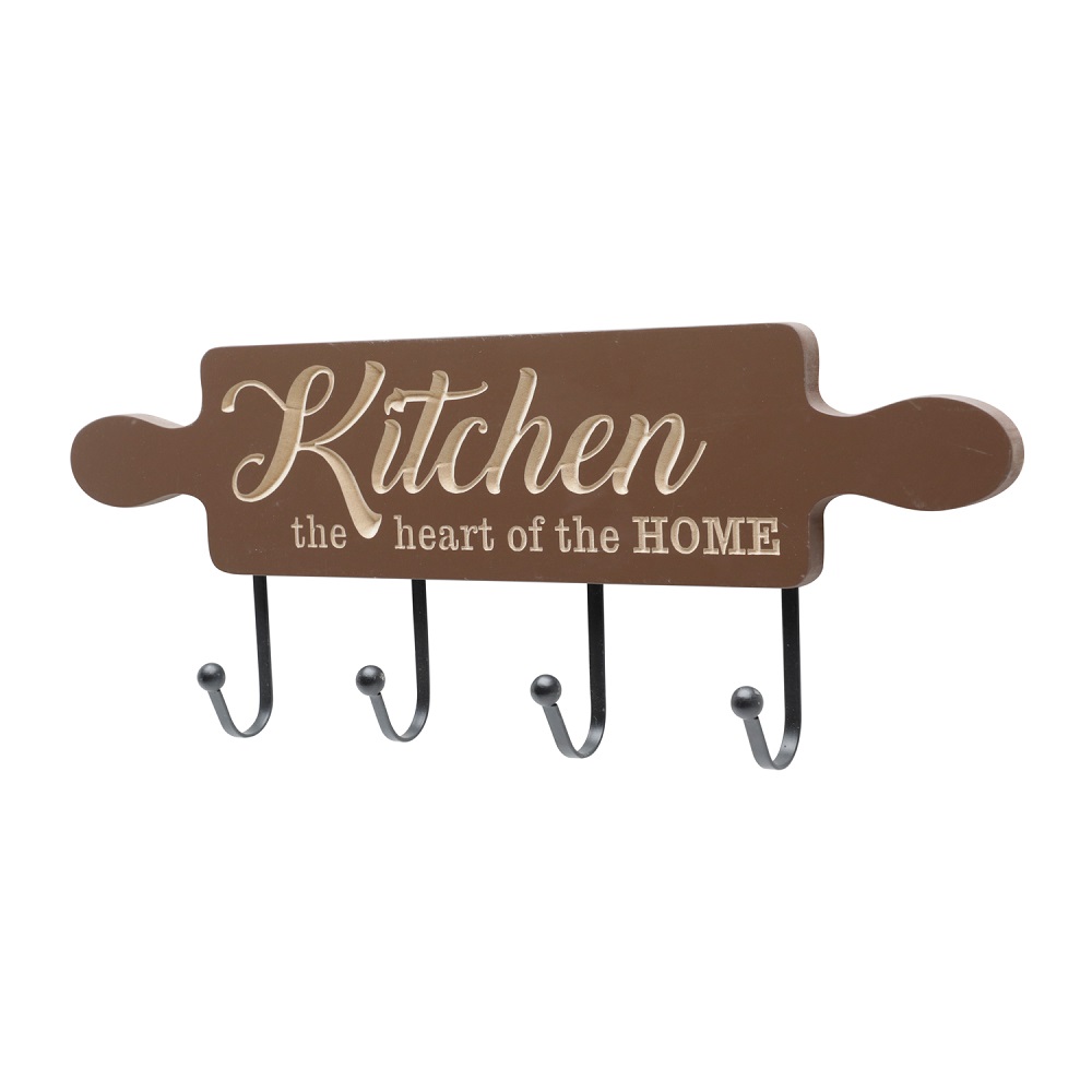 Cabideiro de Parede com 4 Ganchos Kitchen