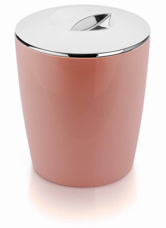 Lixeira banheiro lavabo CROMO vitra 5L Rosa quartzo OU LX550RSQF