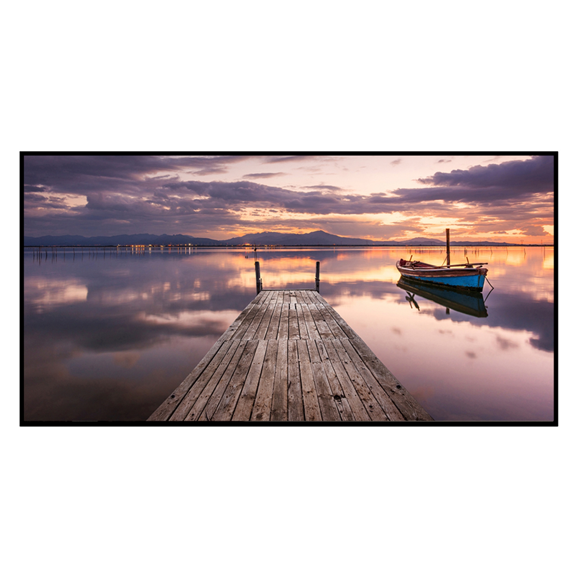 Quadro Decorativo Barcelona Deck Anoitecer II Rx 50x100 cm