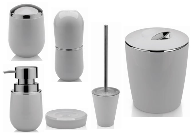 Kit banheiro lavabo Branco 6 peças OU acessorios