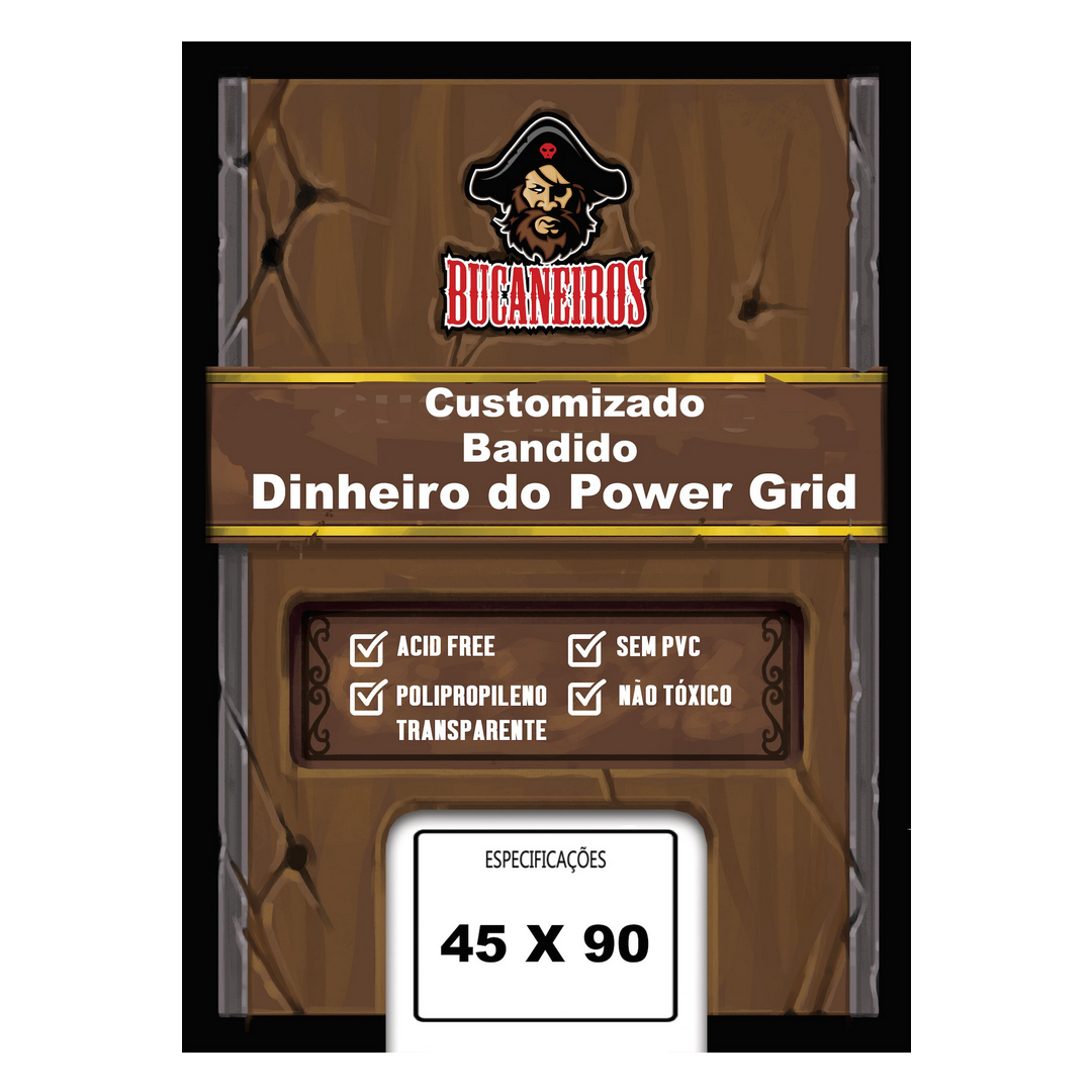SLEEVE BUCANEIROS CUSTOMIZADO BANDIDO / POWER GRID 45X90mm 