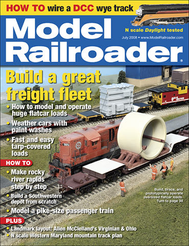 Usado - Revista Model Railroader - July - 2008