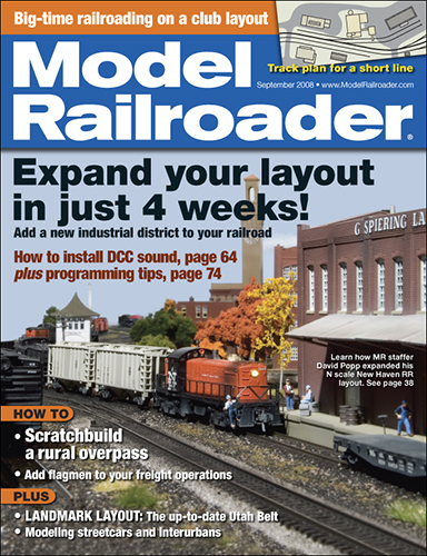 Usado - Revista Model Railroader - September - 2008