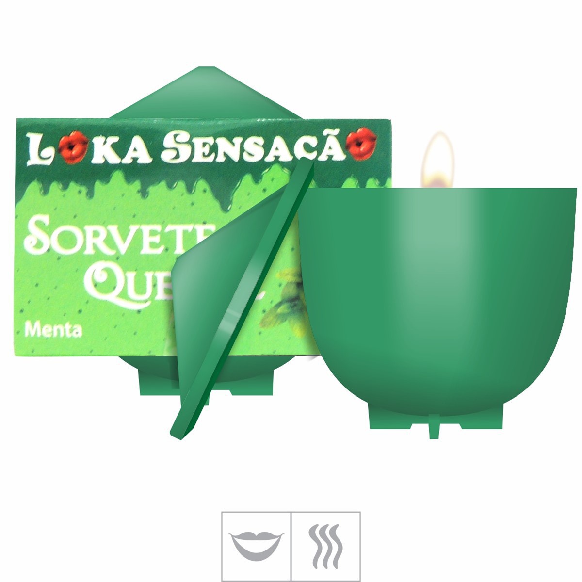 VELA BEIJAVEL PARA MASSAGEM MENTA