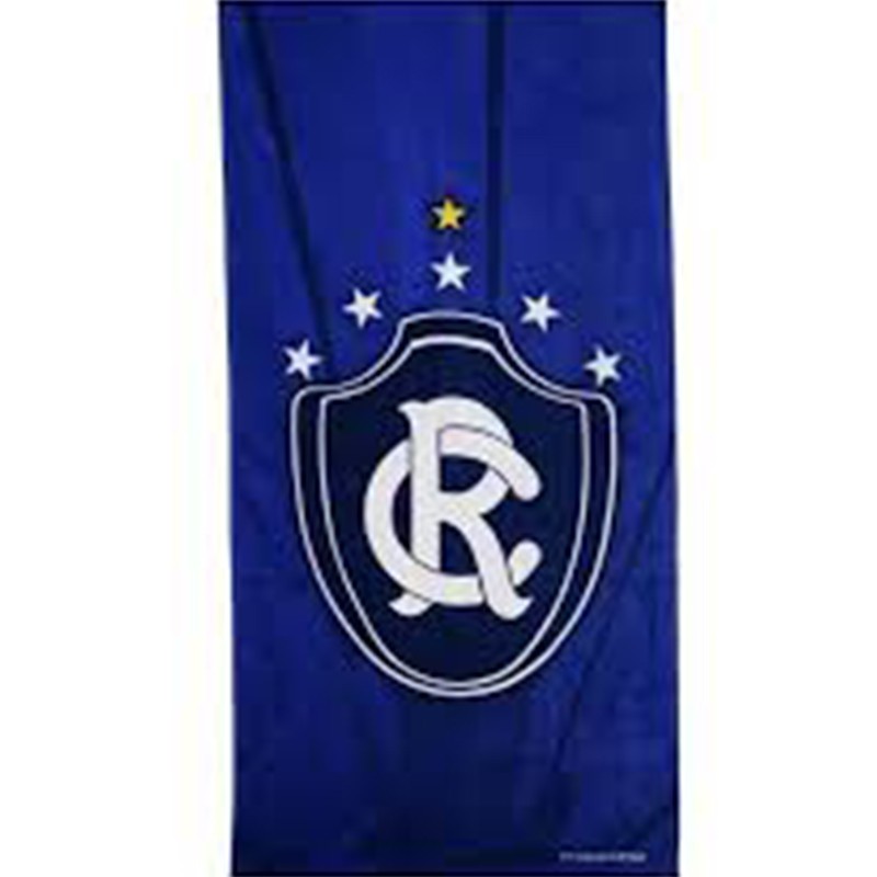 Toalha de Praia Buettner Veludo Estampado Brasão Remo Azul