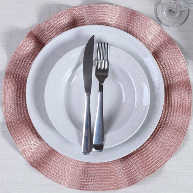 Americano para Mesa Tessi Requinte Ondulado (0,38cm de Diametro) Núde