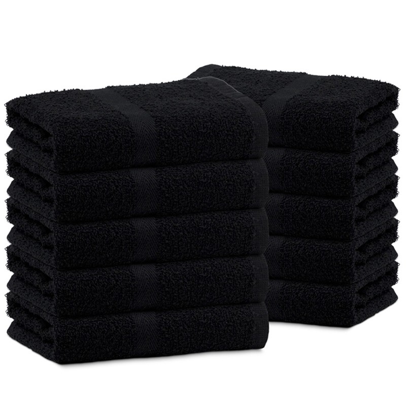 Toalha de Rosto Margex Salão Preto 06 Unidades