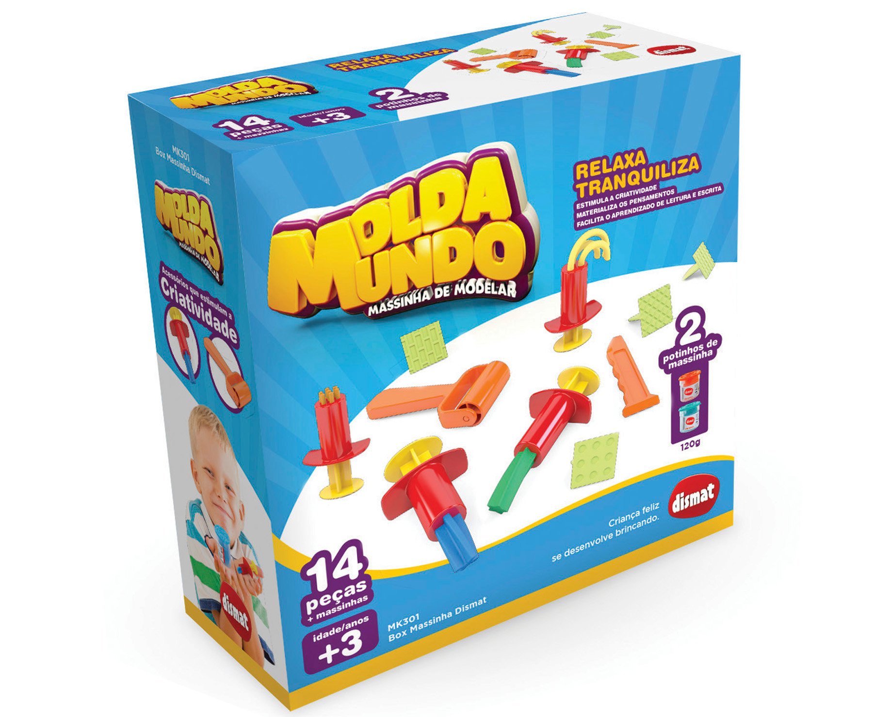 Brinquedo Box Massinha modelar Dismat MK 301