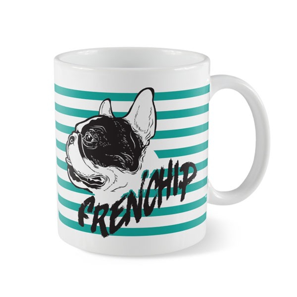 Caneca Cachorro Frenchip 320ml Ceramica