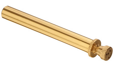 Aspersório de água benta cromado dourado 11cm