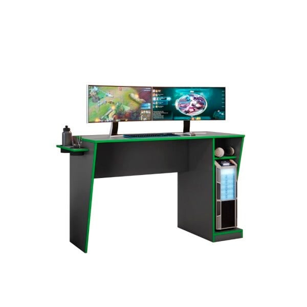 Mesa Gamer Cyber Com Suporte Porta Copos JCM Movelaria