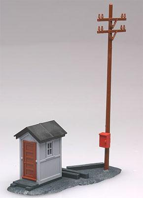 Atlas - HO Telephone Shanty & Pole Kit - #605