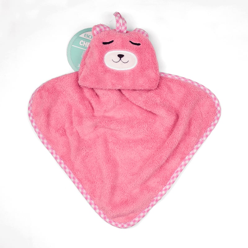 Cheirinho Baby Bouton Microfibra 30x30 Ursinho Rosa
