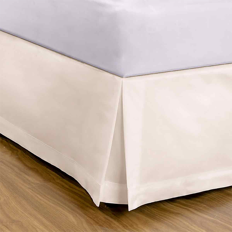 Saia Cama Box Buettner King Percal Lisa Marfim