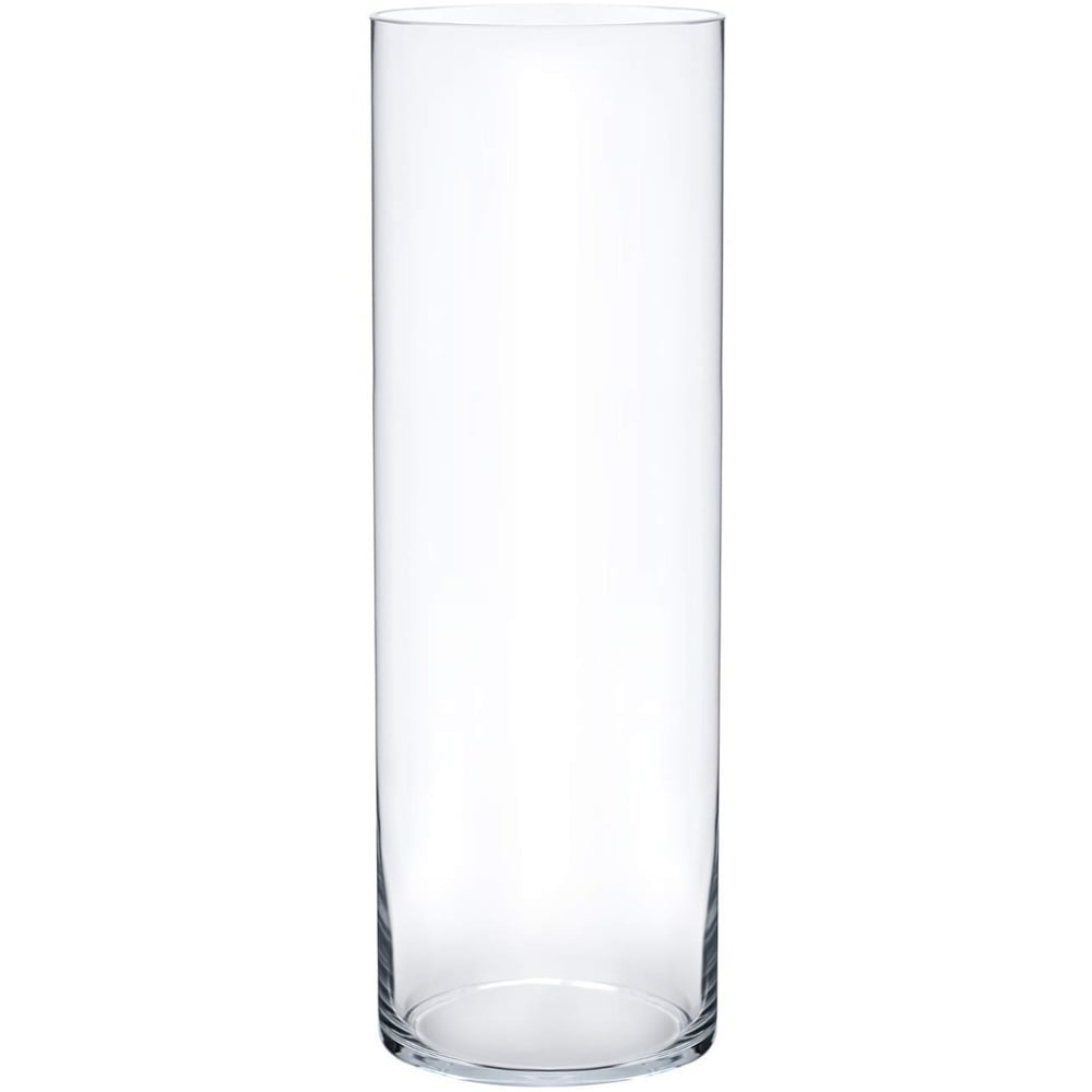 Vaso Vidro Cilindro Grande Comprido 50x20 cm Transparente