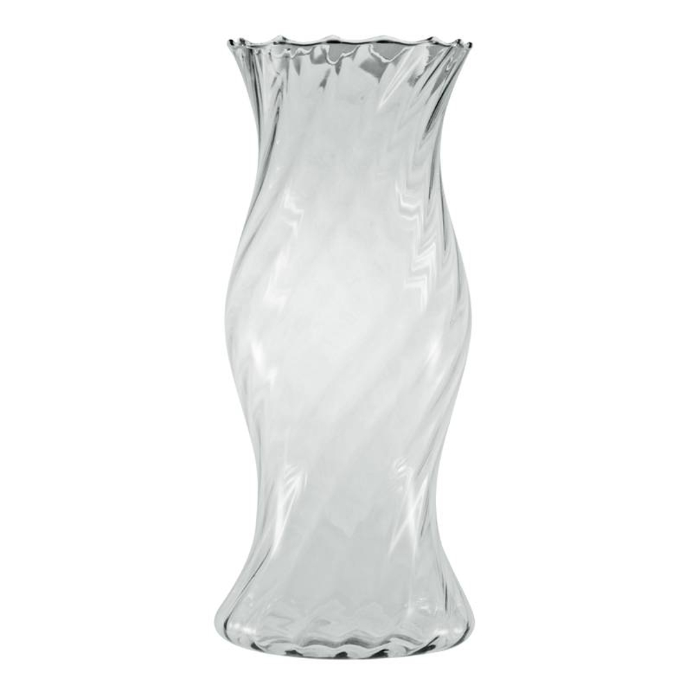 Vaso Decorativo Grande para Bambu da Sorte, Velas, Flores modelo Donzela Rigado 18X44