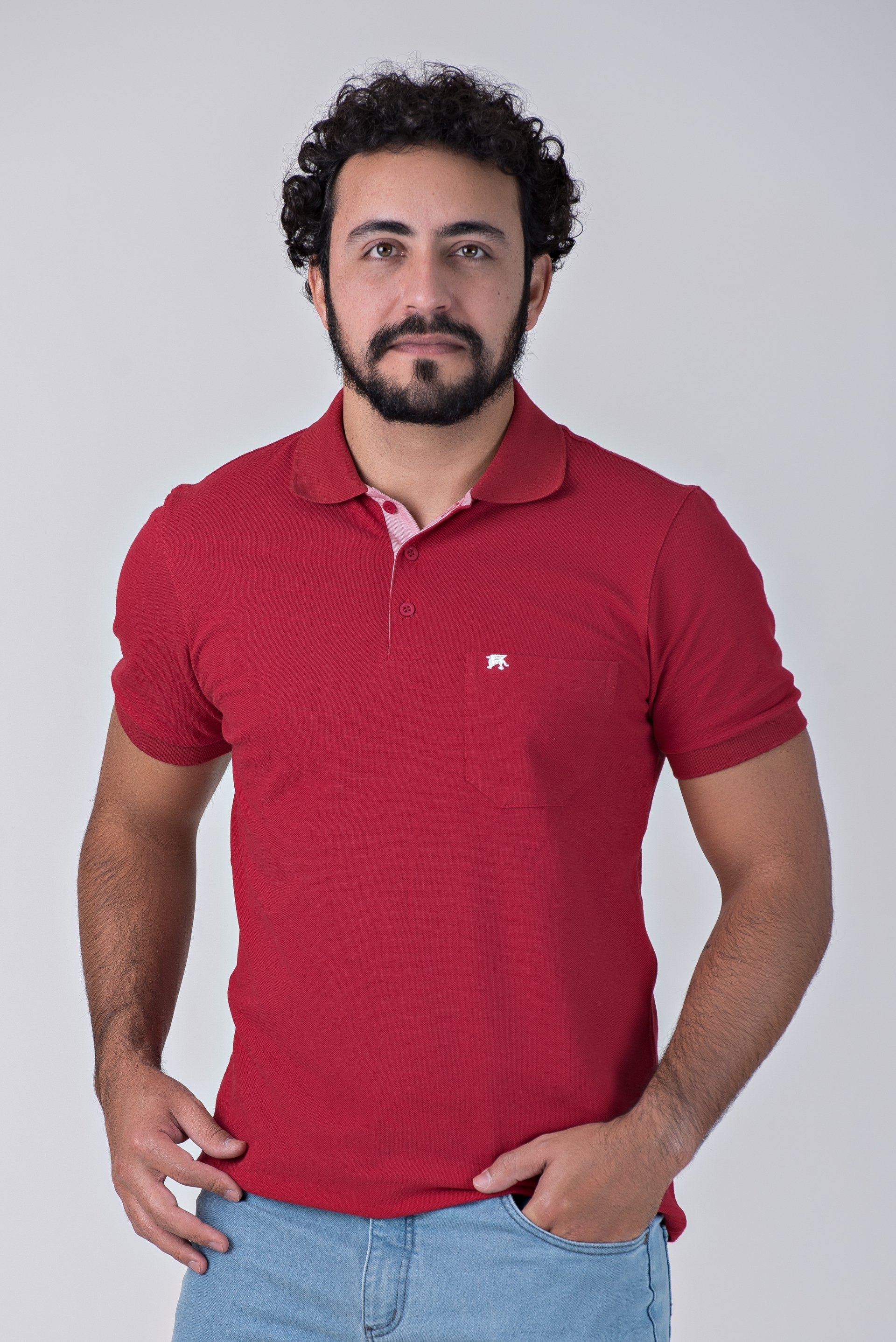 Camisa Polo Piquet Griffo Vermelha