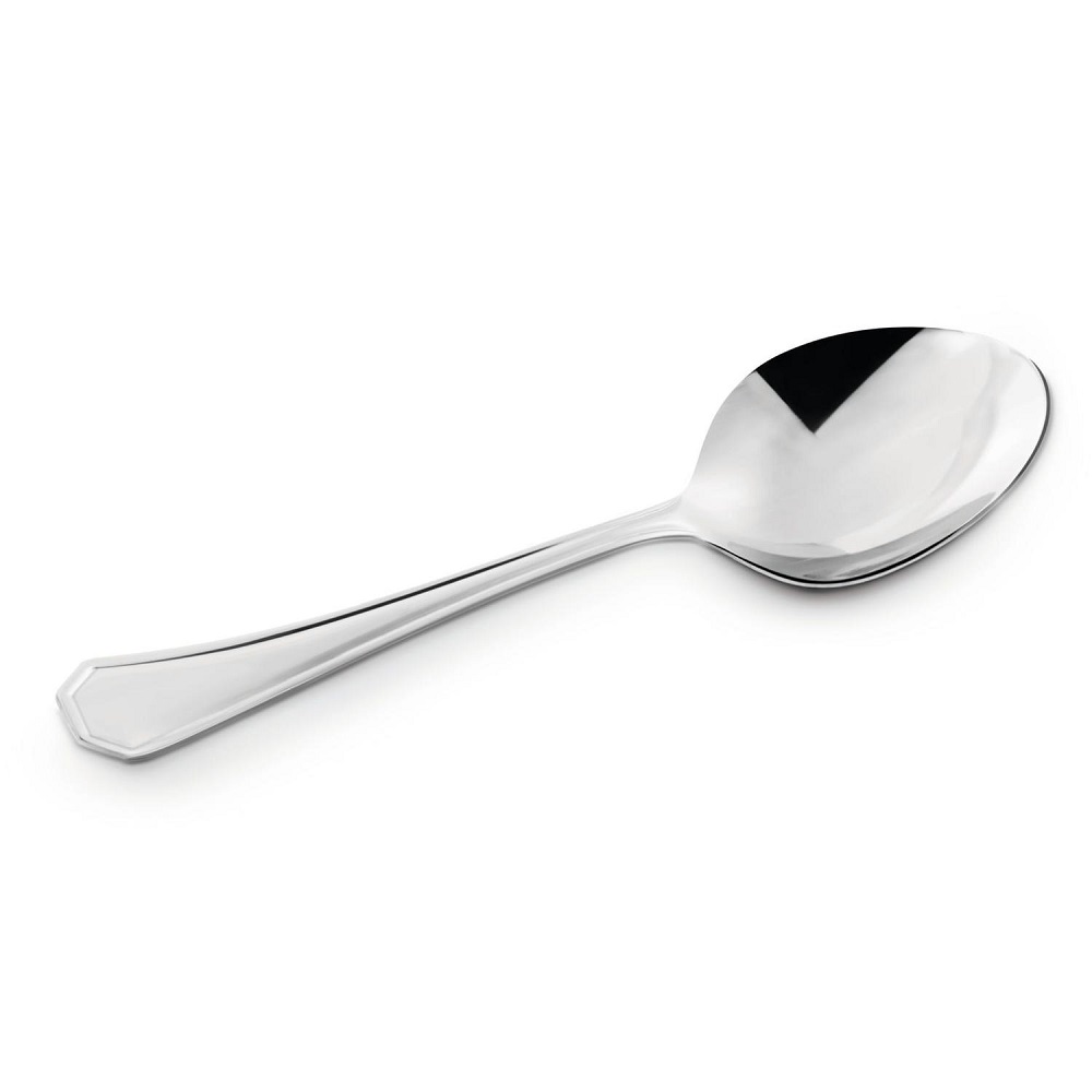 Colher de Arroz Grande em Inox Reforçado 26cm Mesa Cozinha