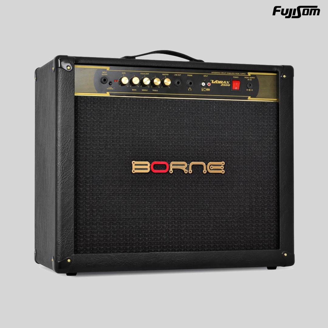 AMPLIFICADOR BORNE PARA GUITARRA VORAX 2100 100W PRETO