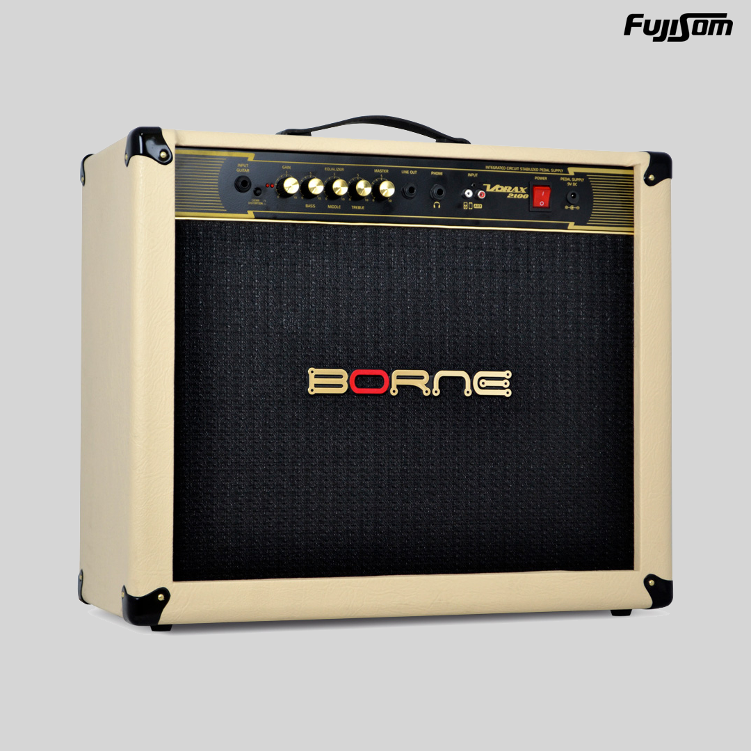 AMPLIFICADOR BORNE PARA GUITARRA VORAX 2100 100W PALHA