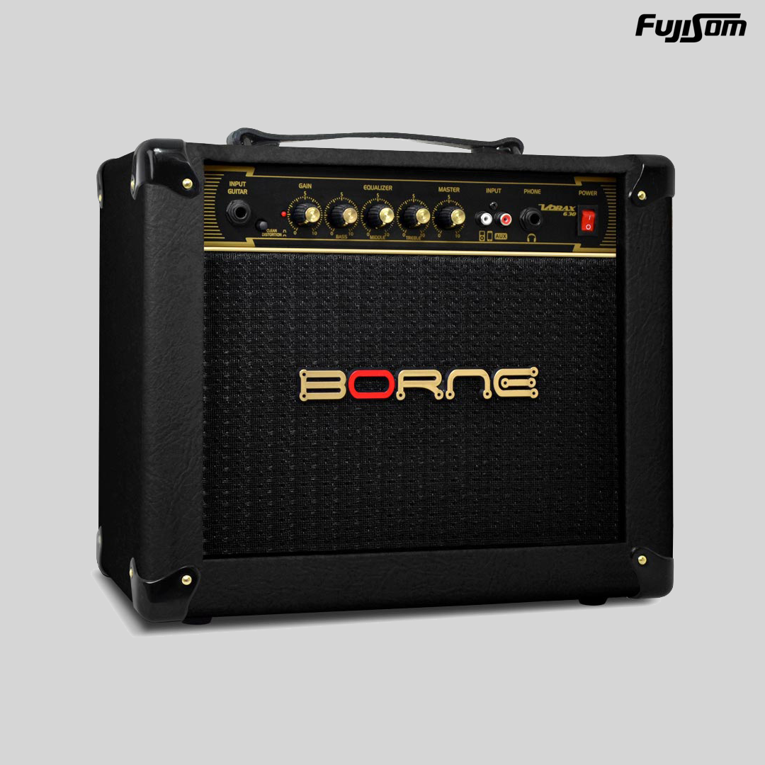 AMPLIFICADOR BORNE PARA GUITARRA VORAX 630 25W PRETO