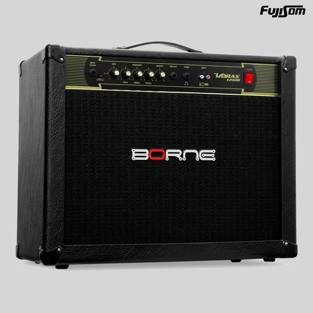 AMPLIFICADOR BORNE PARA GUITARRA VORAX 12100 100W PRETO