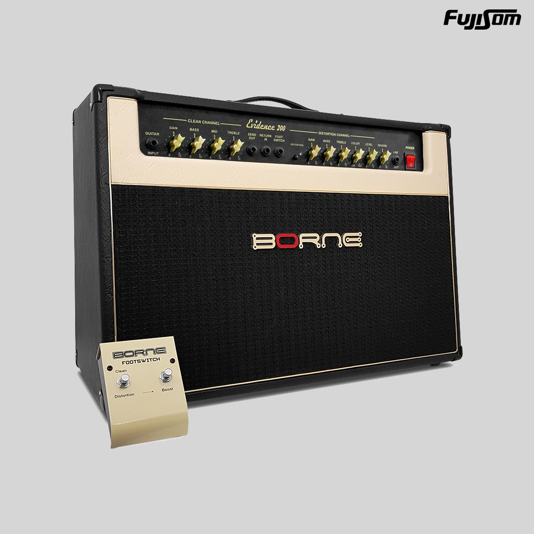 AMPLIFICADOR BORNE PARA GUITARRA EVIDENCE 200 150W PRETO