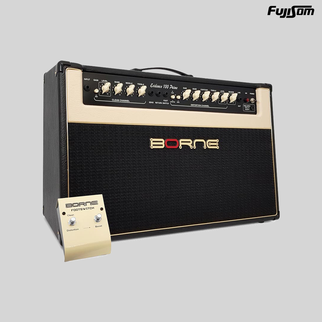 AMPLIFICADOR BORNE PARA GUITARRA EVIDENCE 100 PRIME 100W PRETO