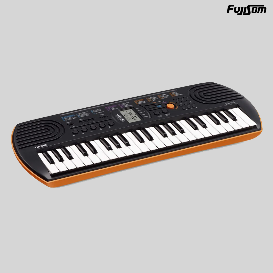 TECLADO CASIO SA-76 AH2 INFANTIL LARANJA