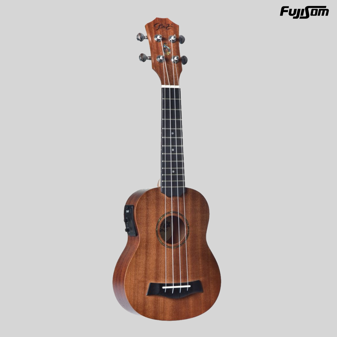 UKULELE SEIZI TENOR BALI ELÉTRICO TOBACCO